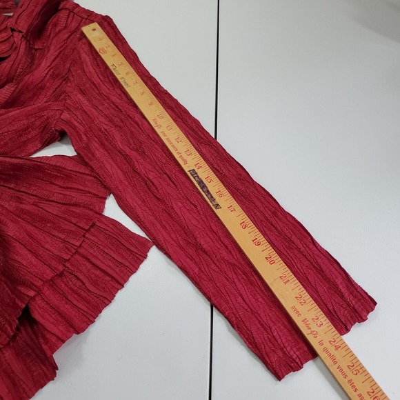 Chico’s Travelers Cardigan Women 3 (XL) Textured Open‎ Front Layering Casual - Picture 9 of 11